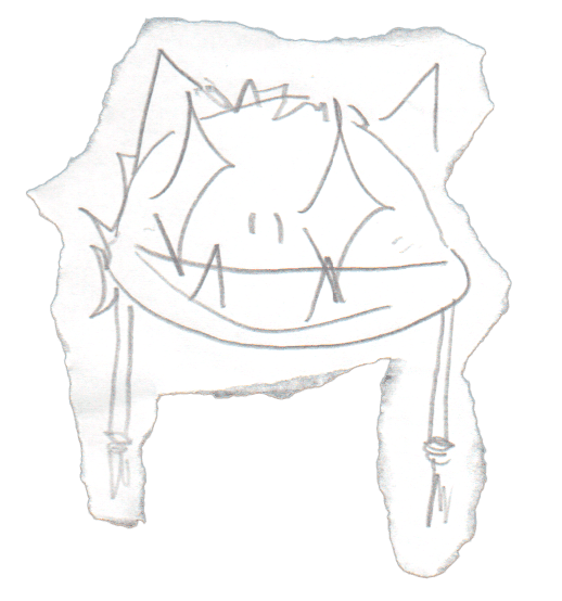 Desenho abstrato de um gato